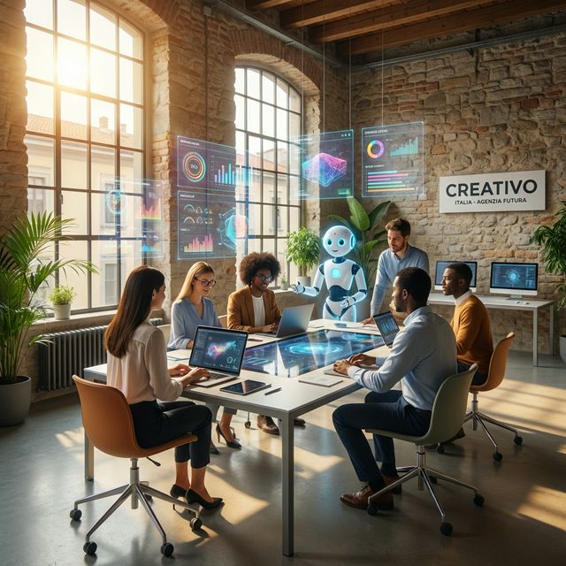 Futuristic Office AI