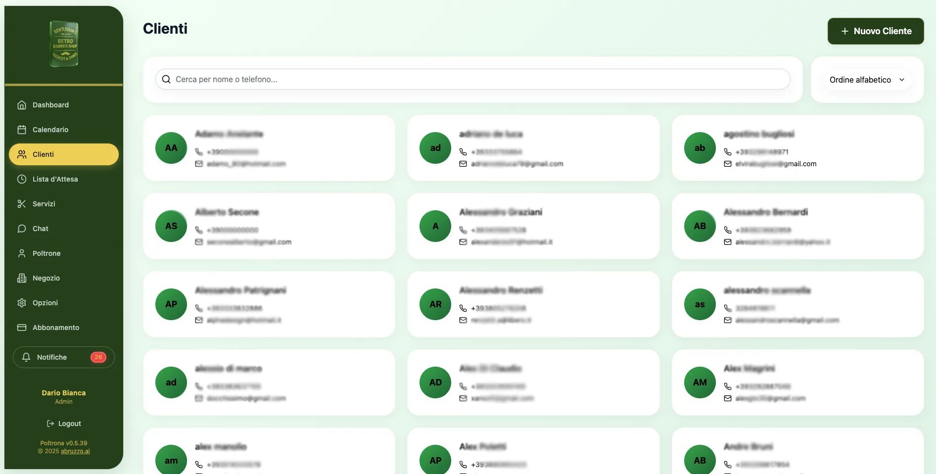 CRM Clienti Screenshot