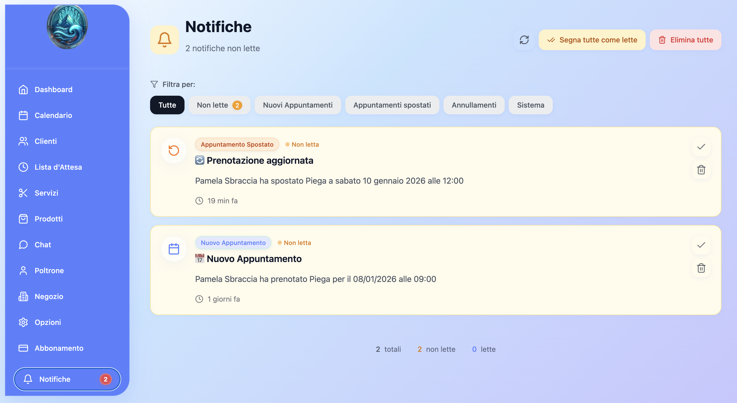 Notifiche Smart Screenshot