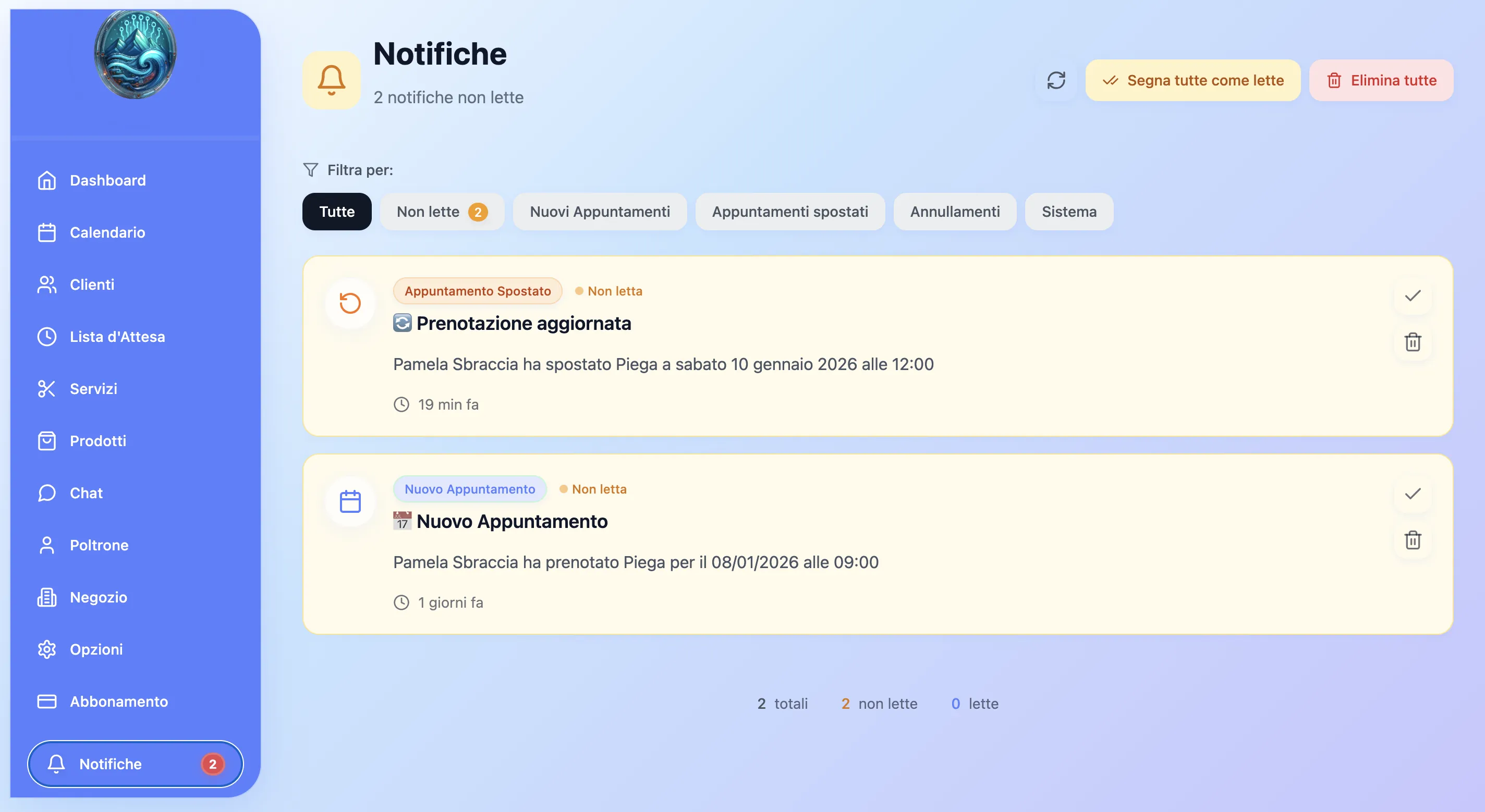 Notifiche Smart Screenshot