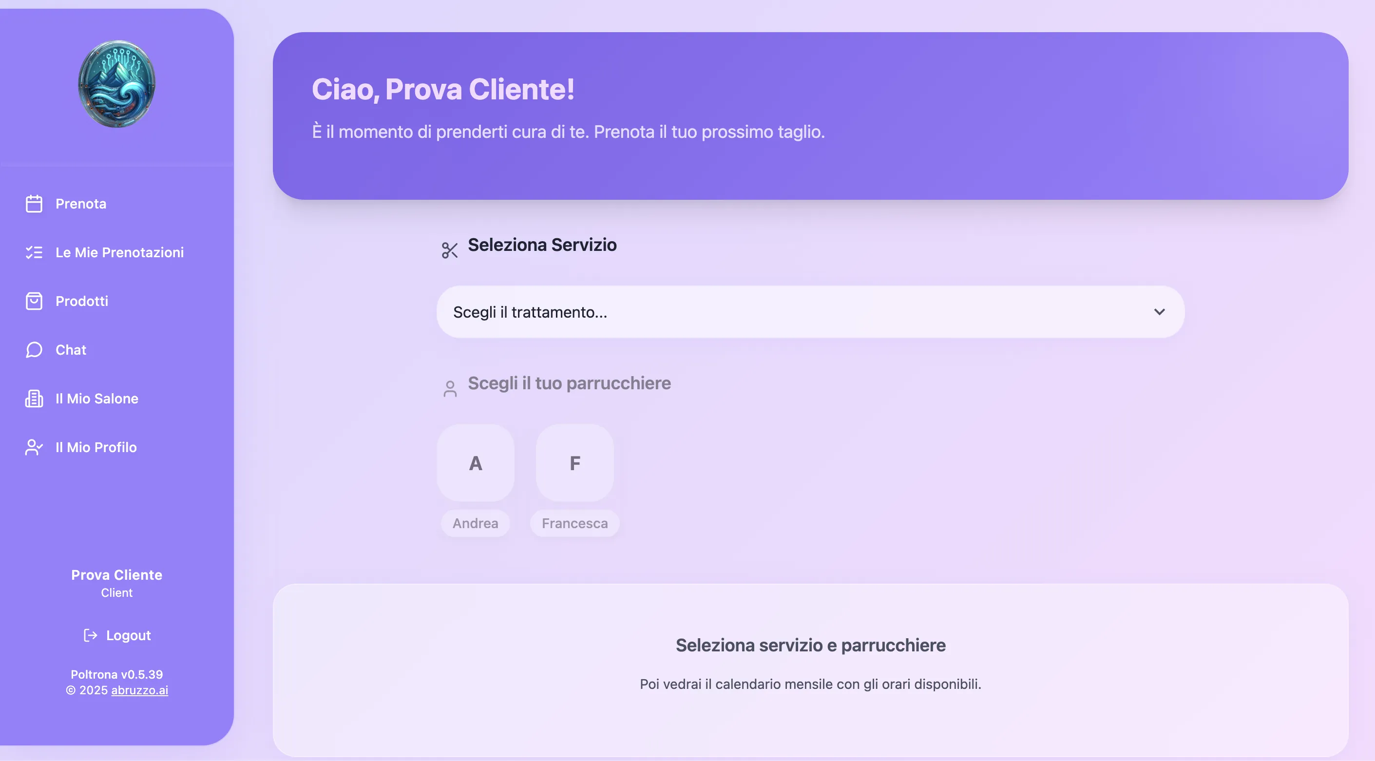 Prenotazioni Online Screenshot