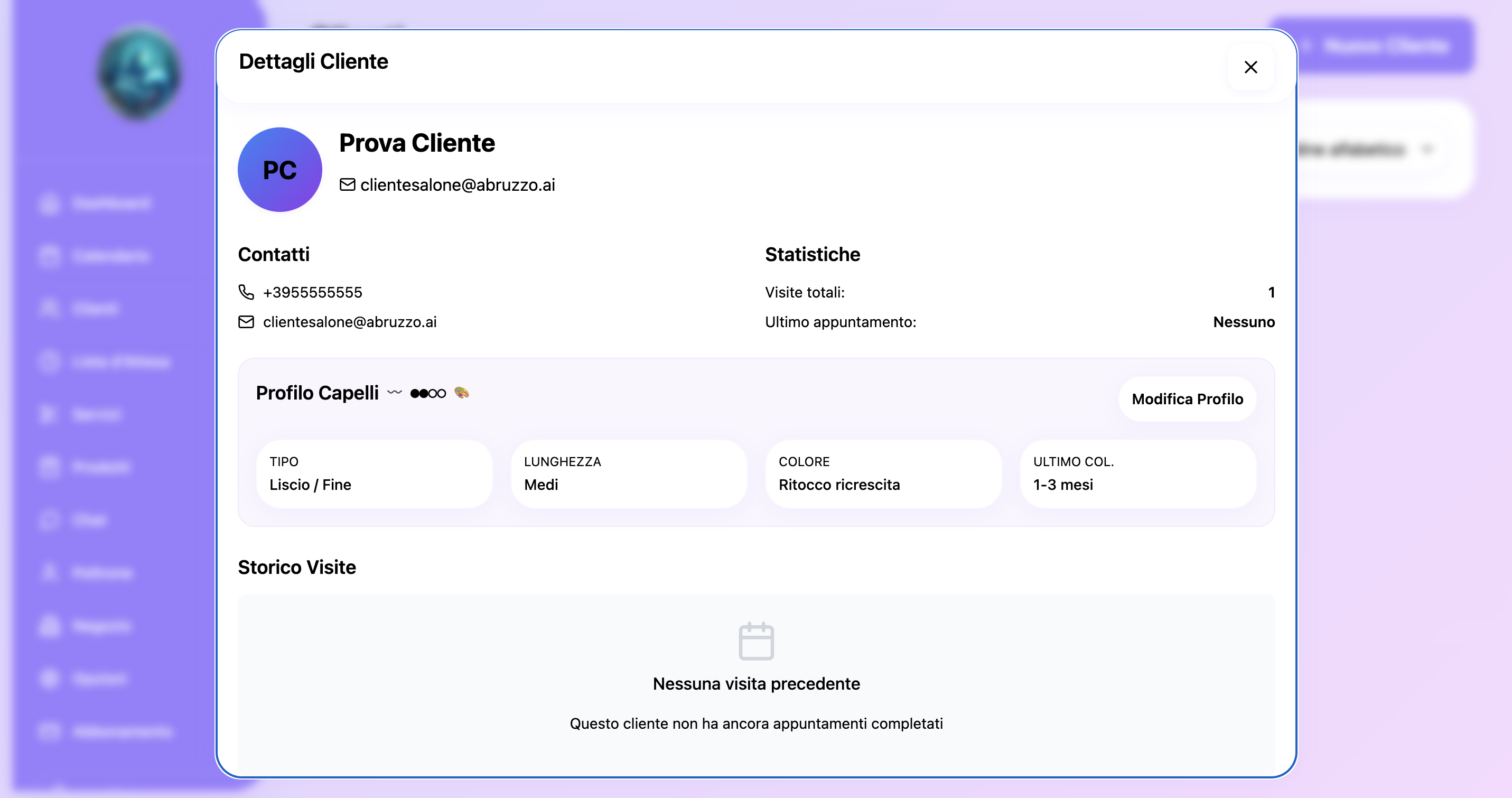 Questionario Screenshot