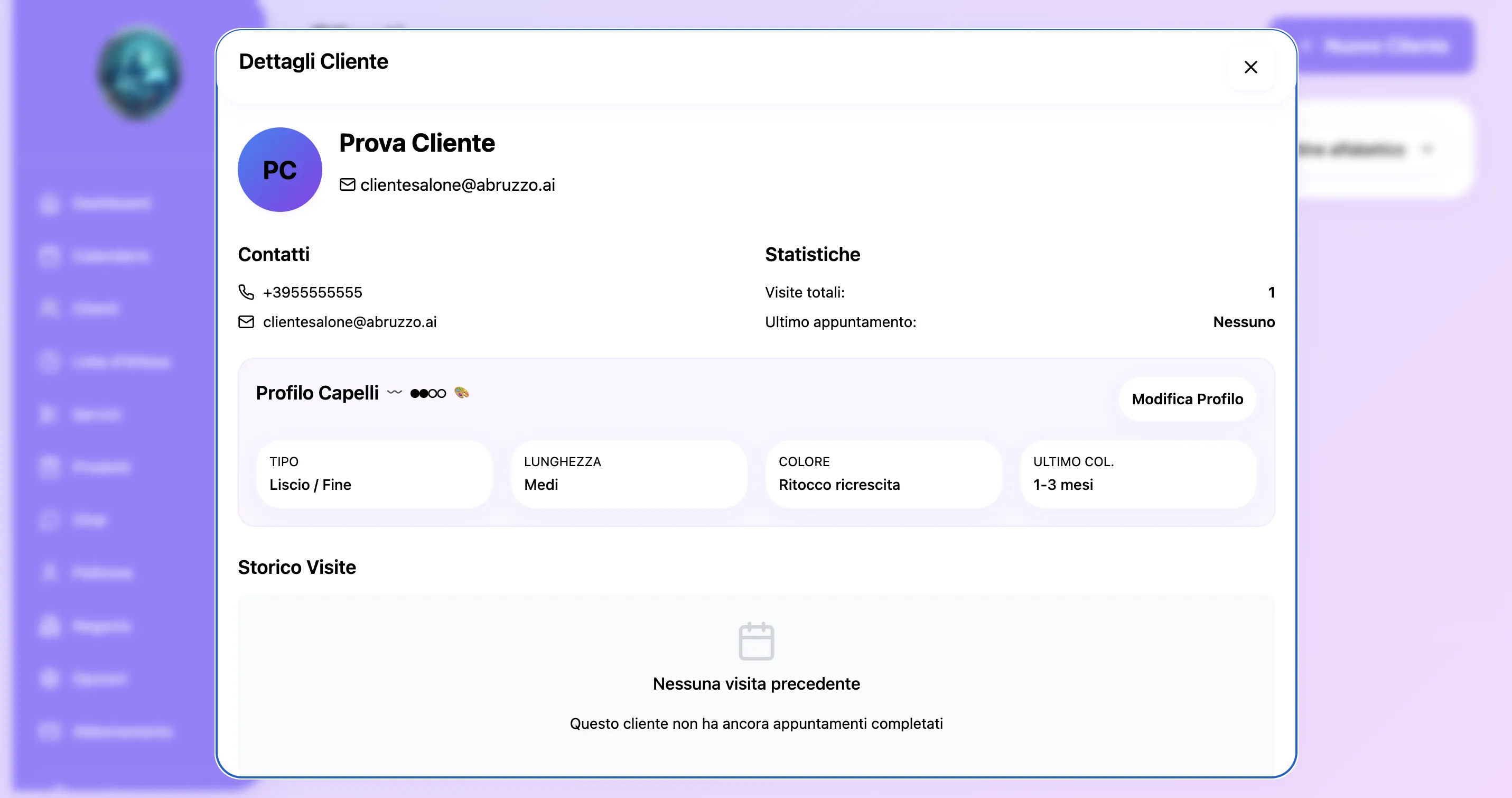 Questionario Screenshot