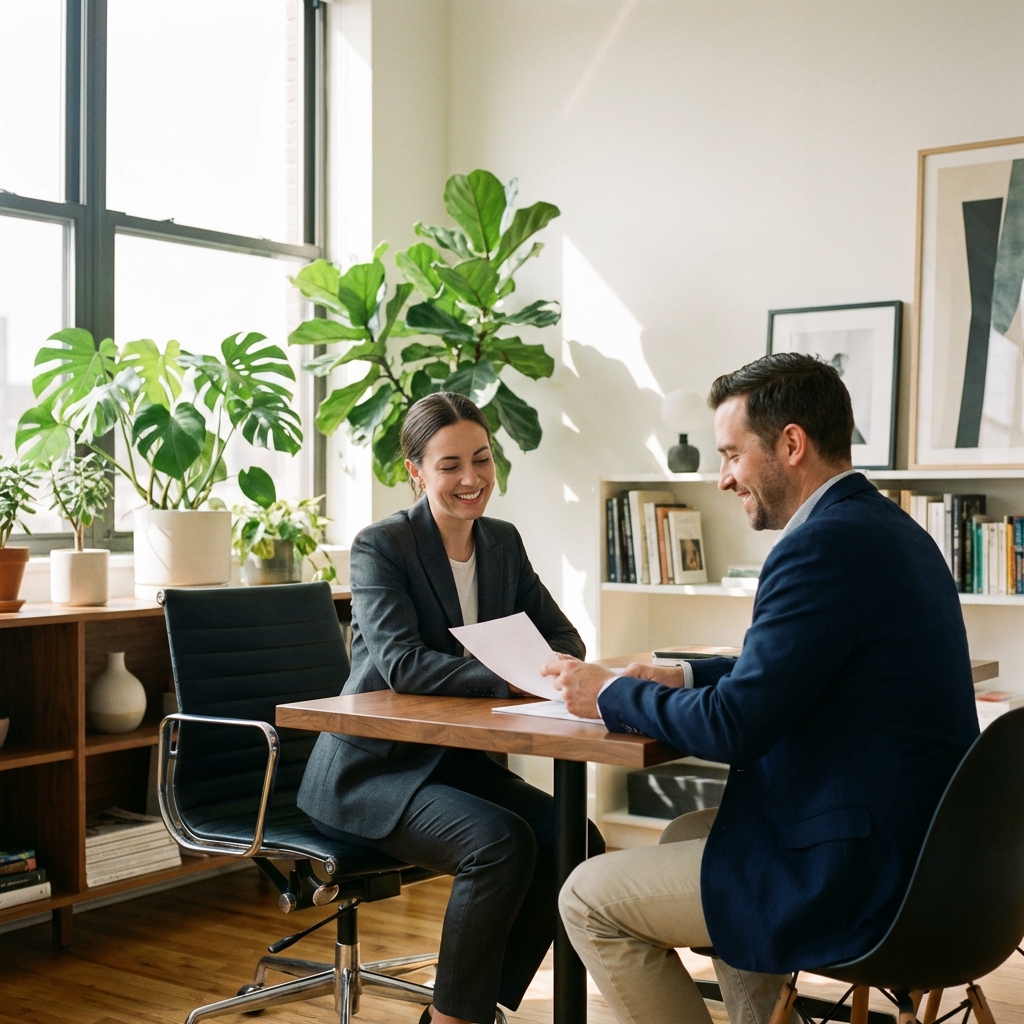 Professionista al lavoro